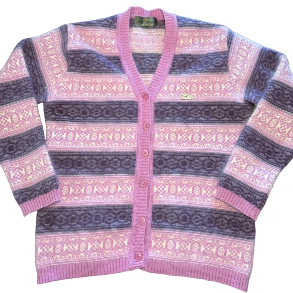 Monte Carlo Collection angora wool cardigan, size 40